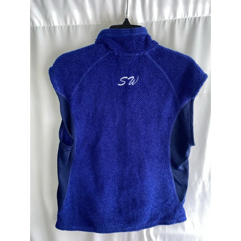 Patagonia R2‎ Fleece Vest Mens Large Blue Full Zip Regulator 25152 LOGO